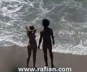 Ebony girls naked beach